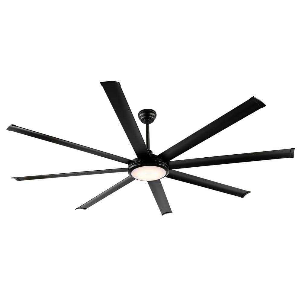 120 in. (10 ft.) Indoor Aluminum Blades Ceiling Fan with Integrated LED, Black price history on PriceWatchPro