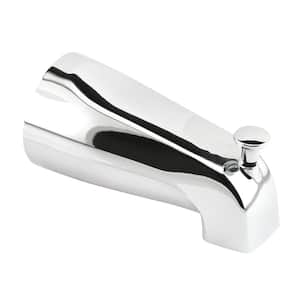 Tub Spout with Diverter, 1/2 in. FIP, Zinc Diecast, Chrome-Plated
