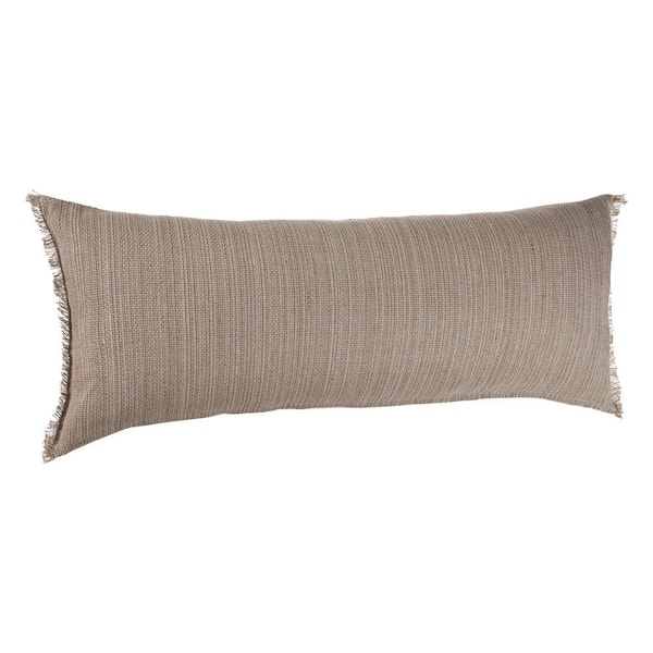 Unbranded Scot Tan 14 in. x 36 in. Lumbar Neutral Cozy Poly-fill Rectangle Indoor Throw Pillow