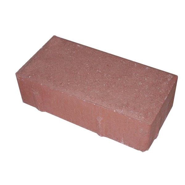 Carmelo Sanjuanero 4 in. x 8 in. x 2-3/8 in. Red Concrete Paver