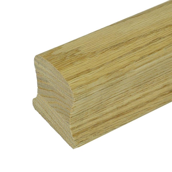 EVERMARK Stair Parts 1 ft. Unfinished Oak Handrail