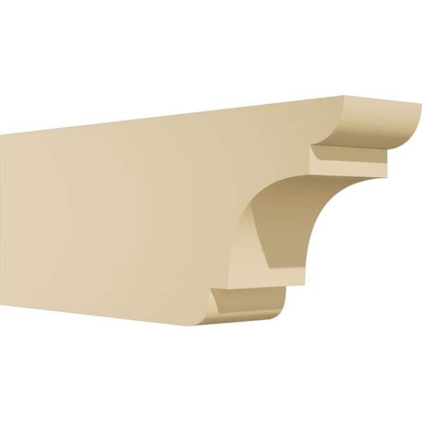 Ekena Millwork Standard New Brighton 3 in. W x 6 in. H x 16 in. D Signature Urethane Rafter Tail Outlooker