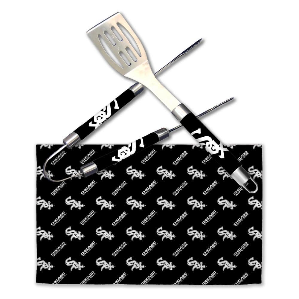 MLB White Sox Stainless Steel BBQ Grilling Utensil Set Outdoor Kitchen Accessories price history on PriceWatchPro