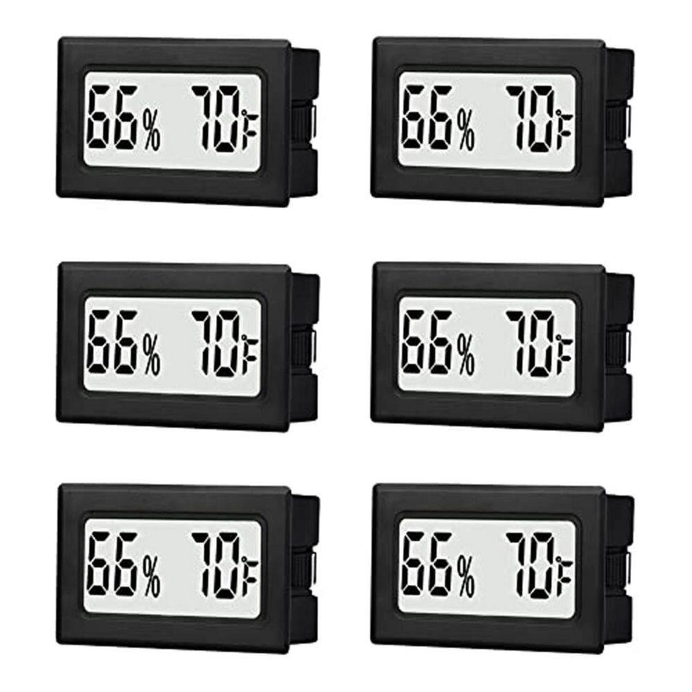 Mini Digital Display Wireless Thermometer Hygrometer Fahrenheit Sensor Indoor Temperature Humidity Gauge 6 Pack price history on PriceWatchPro