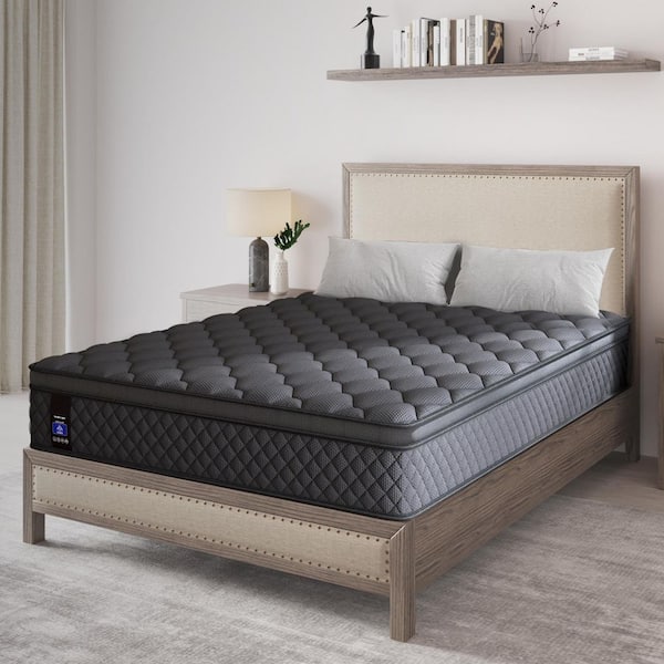 Queen Size Medium Firm Gel Memory Foam Hybrid 14 in. Euro Top Support and Bed-in-a-Box Mattress