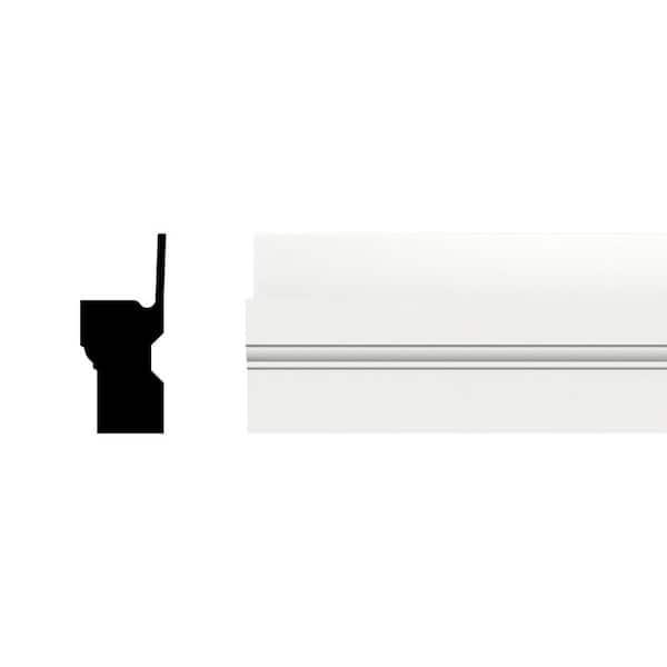 3 in. x 1-1/4 in. x 96 in. Nail Fin Brick Mould, PVC