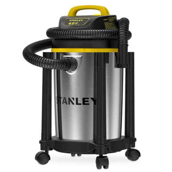 Stanley SL18129 Portable Stainless Steel 4 Gallon Wet Dry Floor Vacuum  Cleaner 