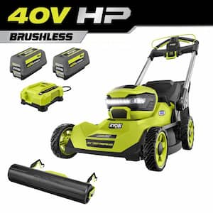 40V HP Brushless 21 in Cordless Walk Behind Self-Propelled Lawn Mower & Lawn Striper w/(2) 6.0 Ah Batteries and Charger