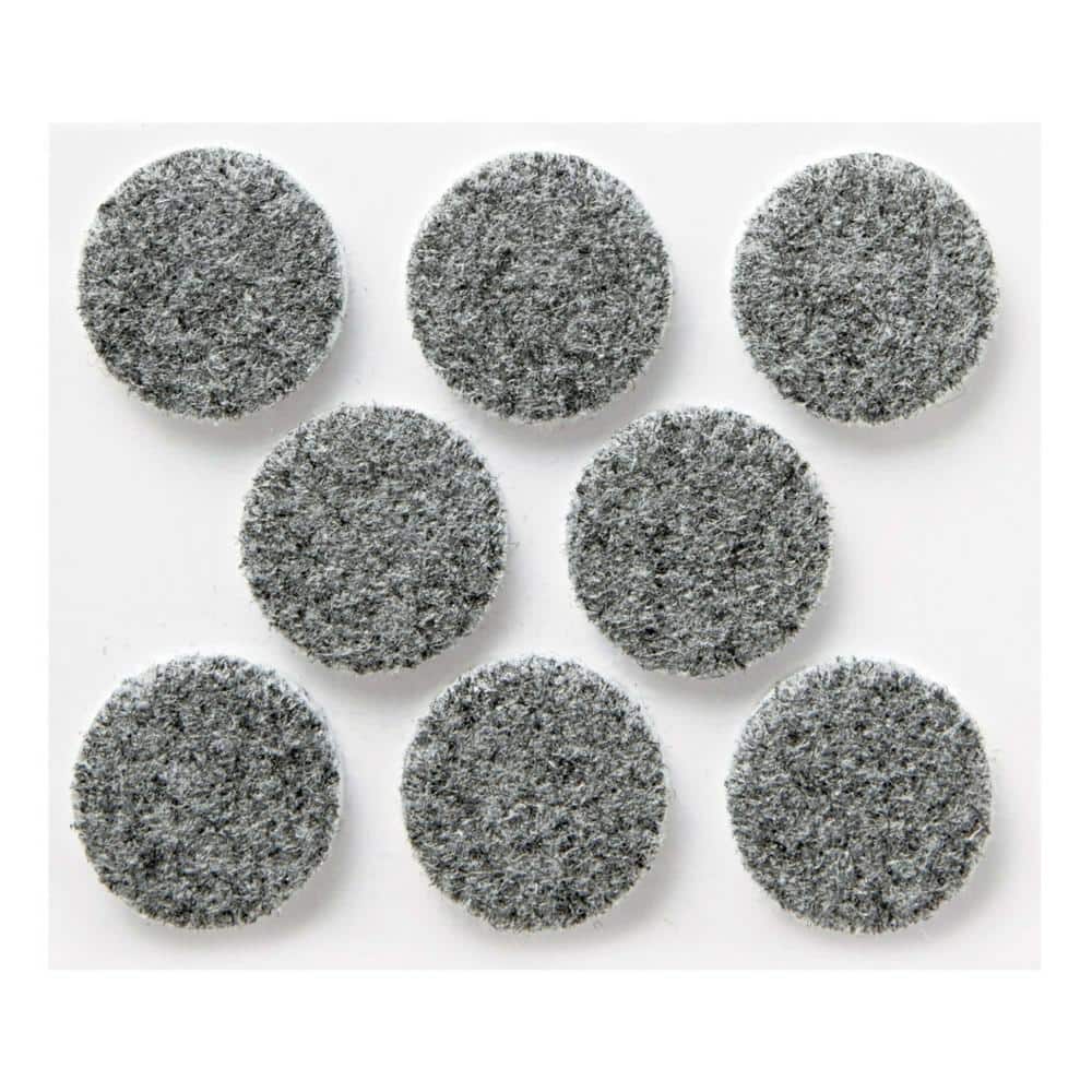 Scotch Heavy Duty 1 Inch Gray Felt Pads, 16 Pack