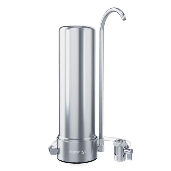 Waterdrop 5-Stage 8000 Gal. Countertop Faucet Water Filtration System, 304 Food-Grade Stainless Steel