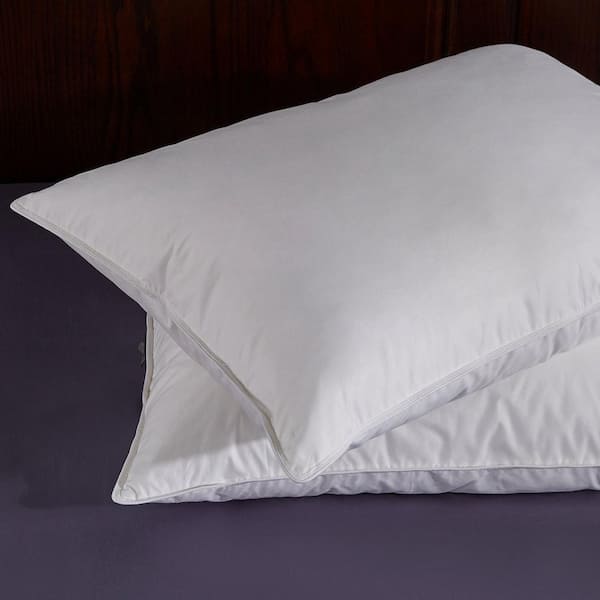 Puredown White Down Feather Bed Pillows Set of 2, Size: King