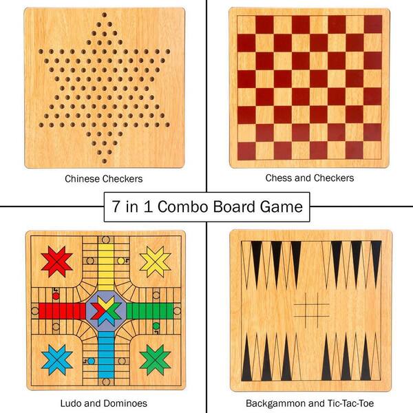 Hey! Play! 12 in. 7-in-1 Combo Game M350001 - The Home Depot