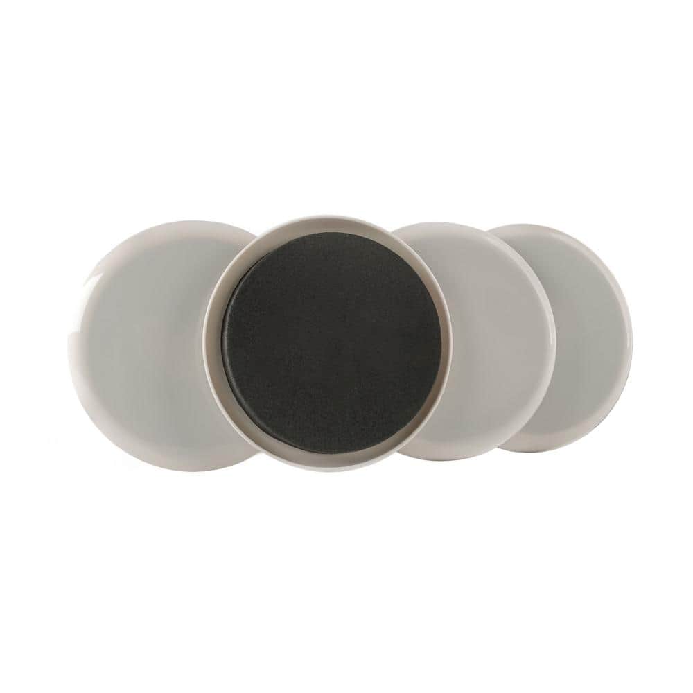Everbilt 3-1/2 in. Beige Round Heavy-Duty Plastic Furniture Sliders for ...