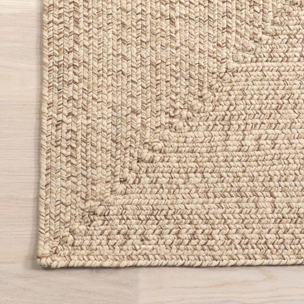 nuLOOM Lefebvre Casual Braided Tan 8 ft. x 11 ft. Patio