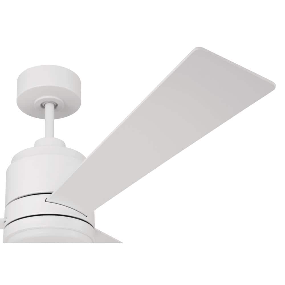 McCoy 52" White Dual Mount Ceiling Fan with LED Light