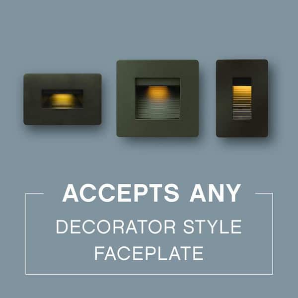 120-Volt 4-Watt Vertical Bronze LED Luna Step Light 120-Volt 4-Watt Vertical Bronze LED Luna Step Light