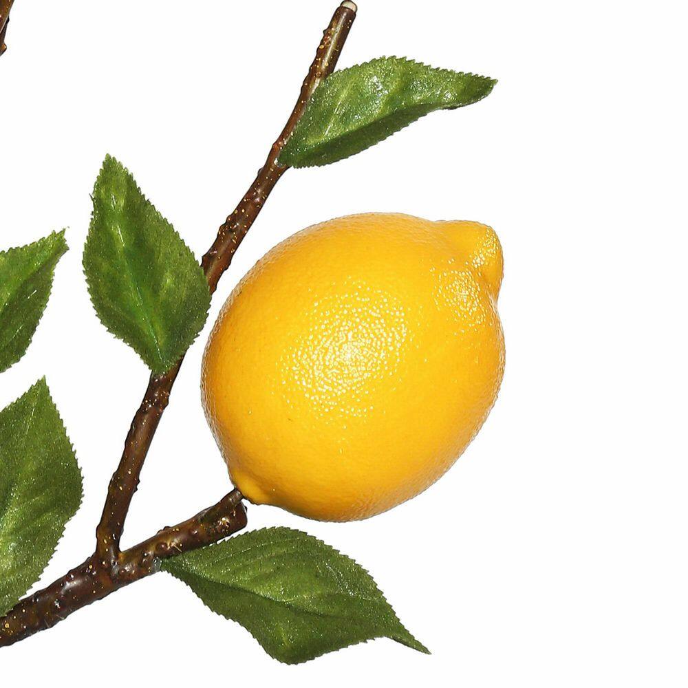 Green and Yellow Artificial Lemon Spray Centerpiece