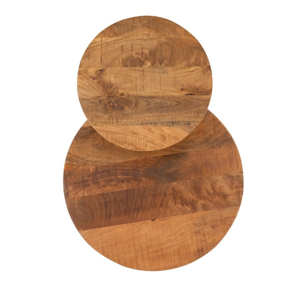 Wooden Coasters for Drinks - Walnut Dark Wood Coaster for Drinking Glasses, Tabletop Protection for Any Table Type, Black