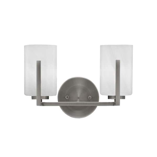 Unbranded Cottonwood 12.75 in. 2-Light Graphite Vanity Light