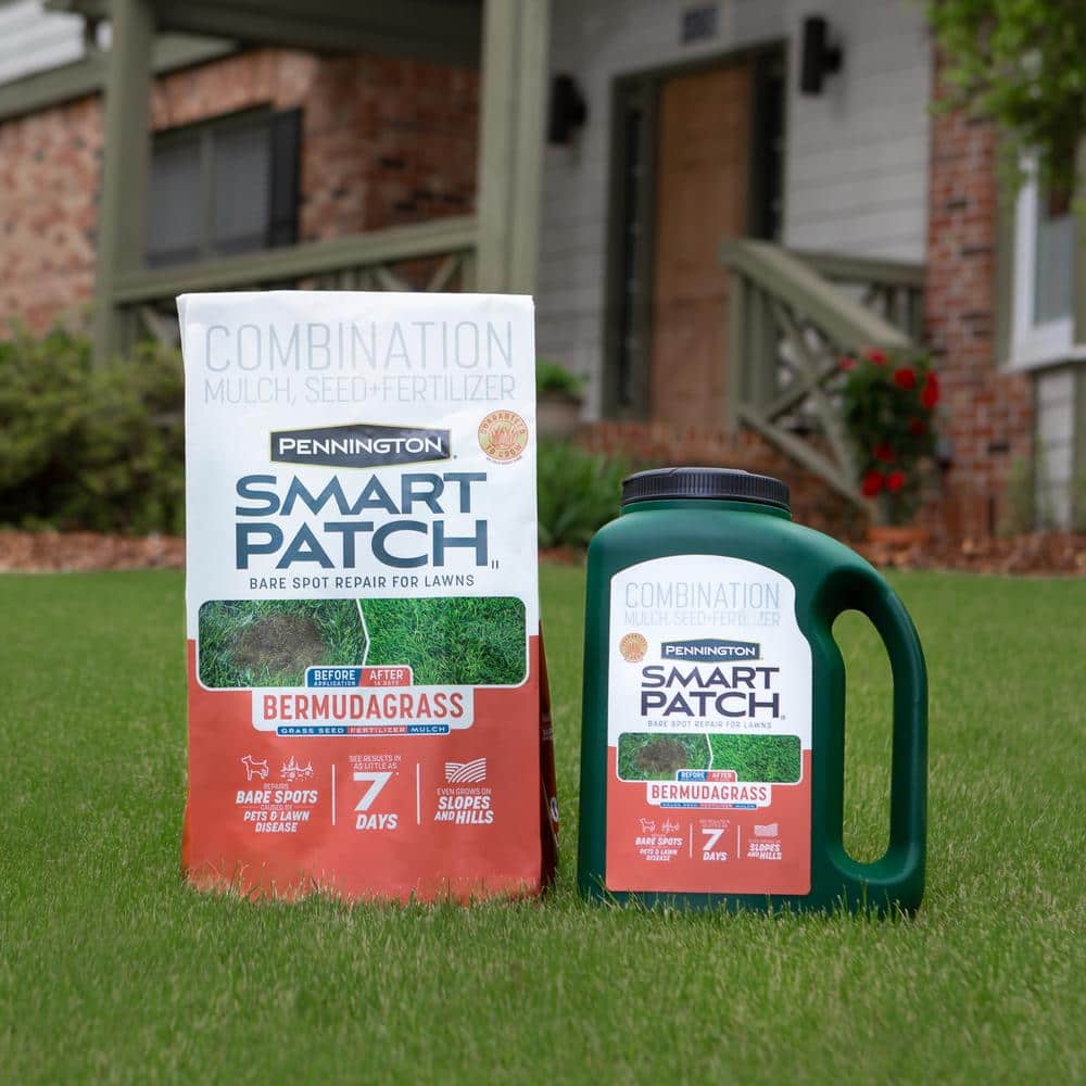 Smart Patch Bermudagrass 10 lb. 200 sq. ft. Grass Seed Bare Spot Repair with Mulch and Fertilizer - Thumbnail 2