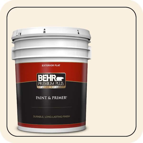 BEHR PREMIUM PLUS 5 gal. #ECC-60-2 Summerhouse Flat Exterior Paint & Primer
