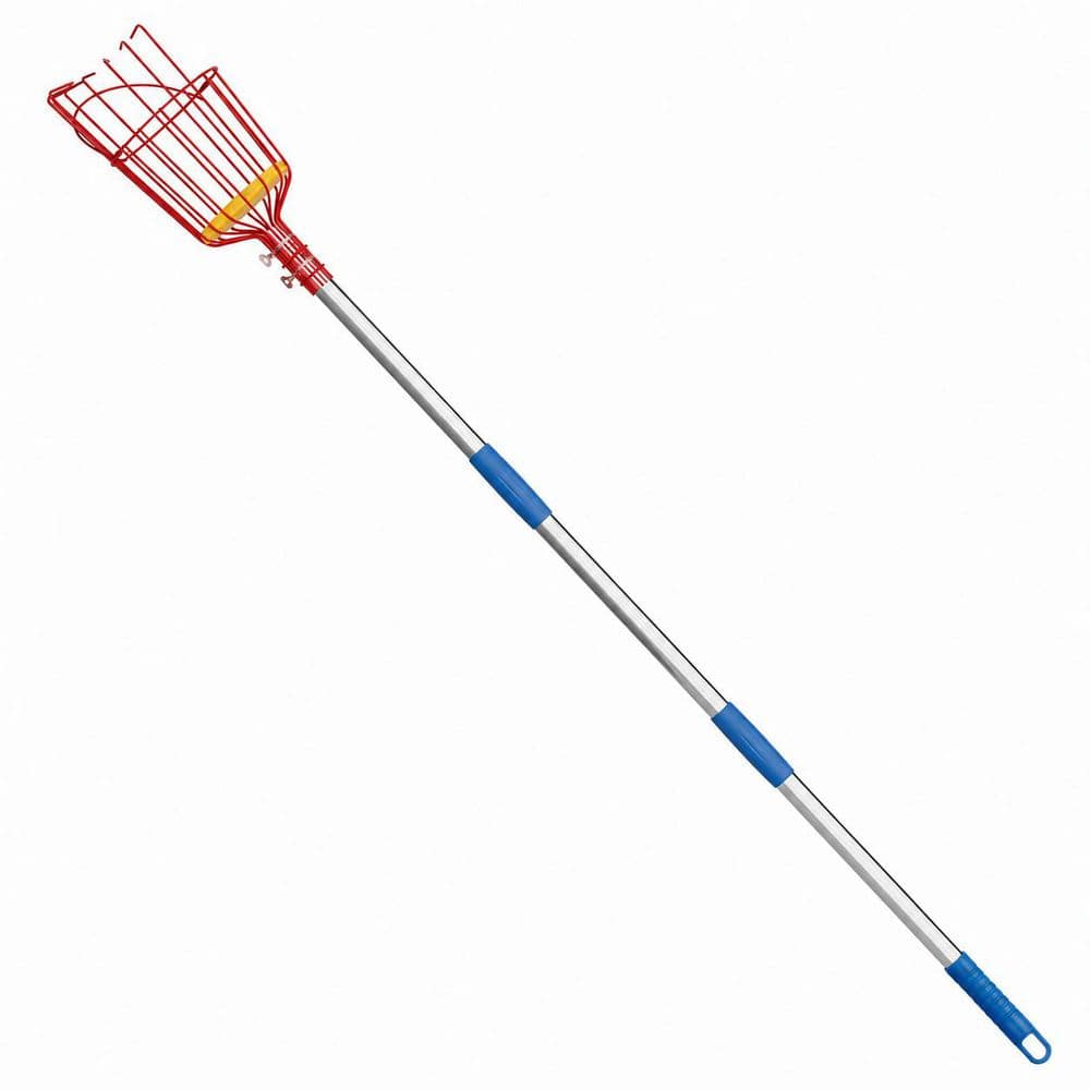 96 in. Tree Pruner Fruit Picker Pole with Telescoping Basket Stainless Steel for Apple Mango Orange Fig Lemon price history on PriceWatchPro
