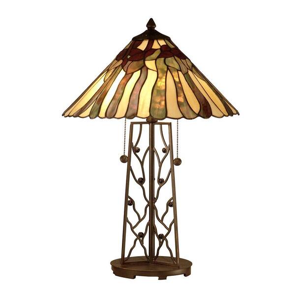 Dale Tiffany 2-Light Tiffany Table Lamp