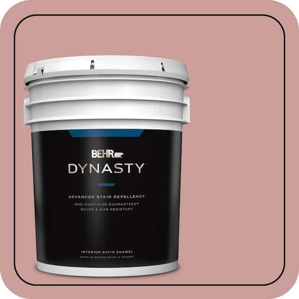 BEHR DYNASTY 5 gal. #170F-4 Fondue Satin Enamel Interior Stain-Blocking Paint and Primer