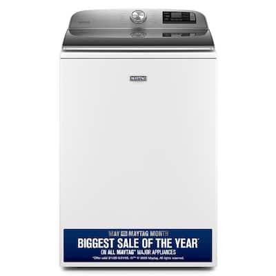 5.3 cu. ft. Smart Capable White Top Load Washing Machine with Extra Power, ENERGY STAR