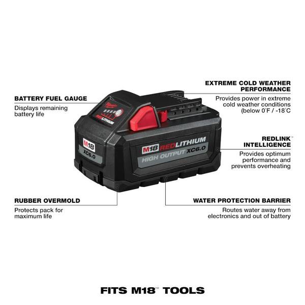 M18 FUEL 18-Volt Lithium-Ion Brushless Cordless HACKZALL Reciprocating Saw & M18 Caulk Gun with Two M18 6.0Ah Batteries M18 FUEL 18-Volt Lithium-Ion Brushless Cordless HACKZALL Reciprocating Saw & M18 Caulk Gun with Two M18 6.0Ah Batteries