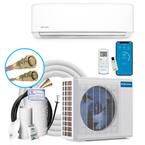 DIY 12,000 BTU 1-Ton 1-Zone 22 SEER Ductless Mini-Split AC and Heat Pump with 12K & 25ft Line