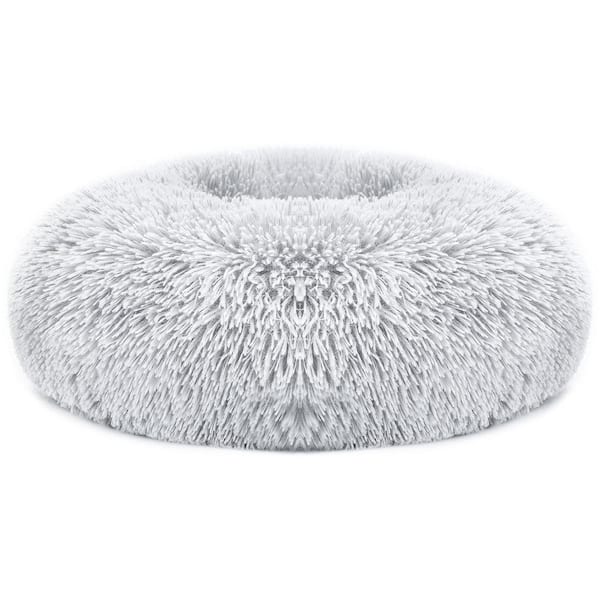 cenadinz Large Gray Pet Dog Bed Soft Warm Fleece Puppy Cat Bed