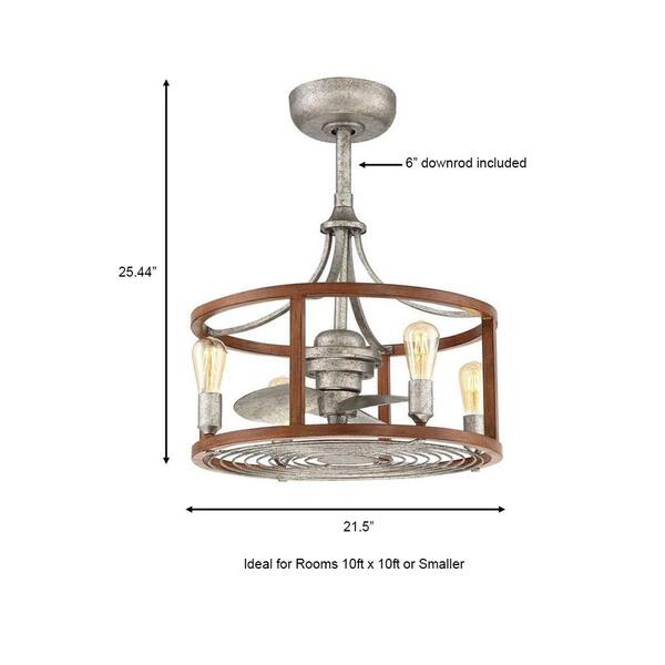 Home Decorators Collection Bardeau Indoor Outdoor 21 5 In Galvanized Dual Mount Ceiling Fan With Light Kit And Remote Control 7982hdcgl The Depot Galvanized Dual Mount Ceiling Fan With, Pendant Ceiling Fan