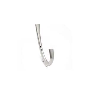 5-1/4 in. (134 mm) Brushed Nickel Contemporary Wall Mount Hook