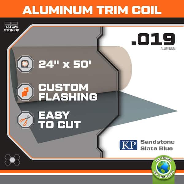 24 in. x 50 ft. Sandstone Aluminum Polyester Paint Trim Coil