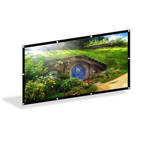 SunNest Foldable Projector Screen 16:9 HD 100 in.120 in. 140 in. Anti-Crease Portable Indoor/Outdoor