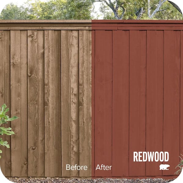 5 gal. #SC-330 Redwood Solid Color House and Fence Exterior Wood Stain