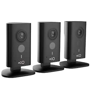 HD 960p Indoor Video Surveillance Security Camera with SD Card, Cloud Storage, 2-Way Audio and Remote Viewing (3-Pack)