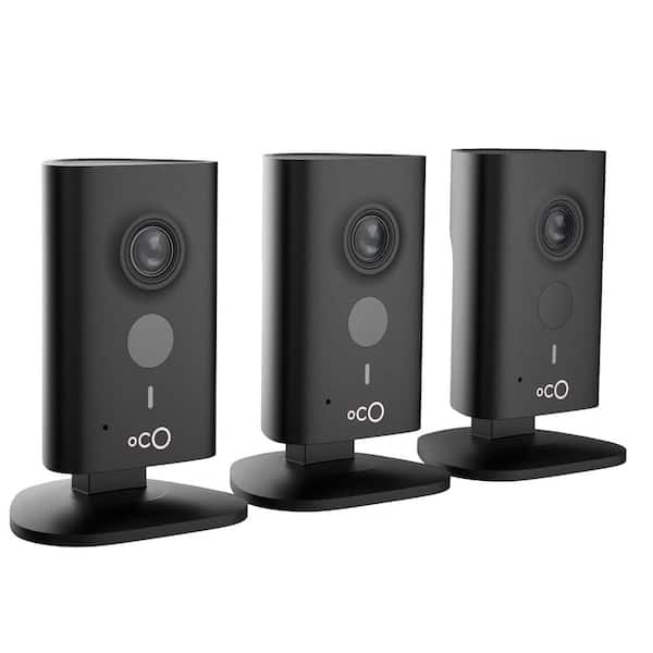 Oco HD 960p Indoor Video Surveillance Security Camera with SD Card, Cloud Storage, 2-Way Audio and Remote Viewing (3-Pack)