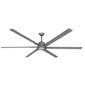 Titan II Wi-Fi 84 in. Indoor/Outdoor Brushed Nickel Smart Ceiling Fan and LED Light with Remote Control