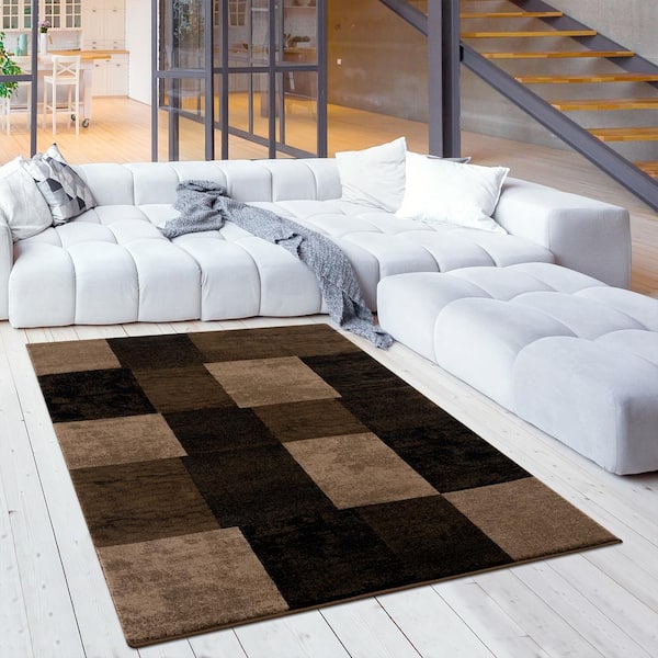 Rug Branch Montage Collection Modern Abstract Area Rug (5x8 feet
