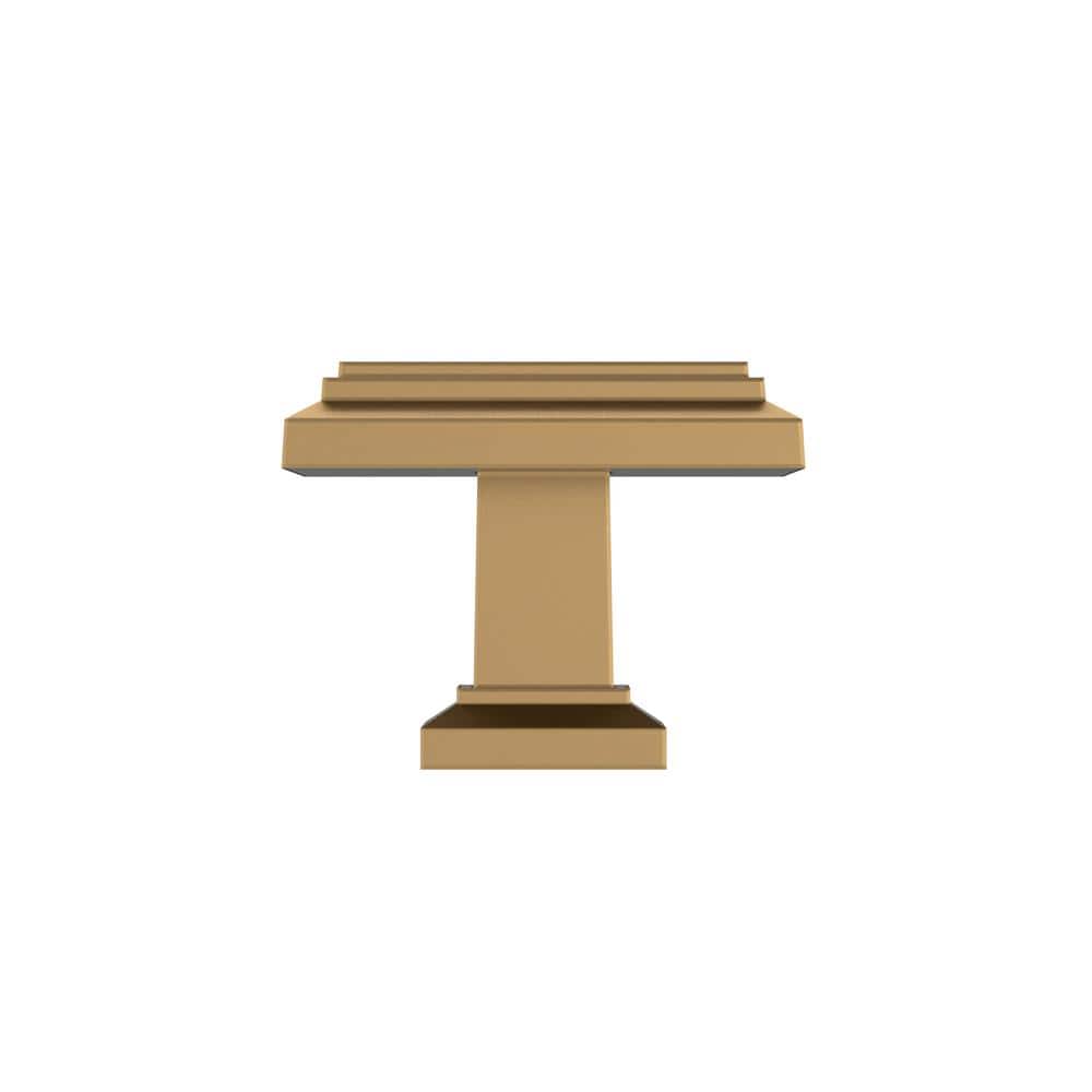 Champagne Bronze Square Cabinet Knob with Mounting Hardware