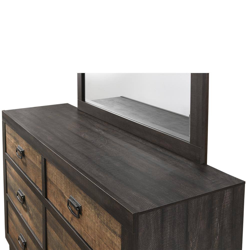 Harrison Dark Chocolate and Walnut Queen Panel Bedroom Set