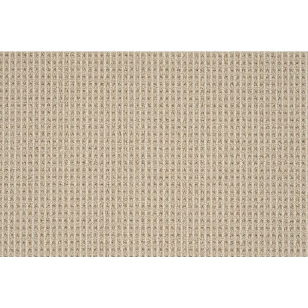 Shenadoah Stripe Flax/Ivory Custom Area Rug with Pad