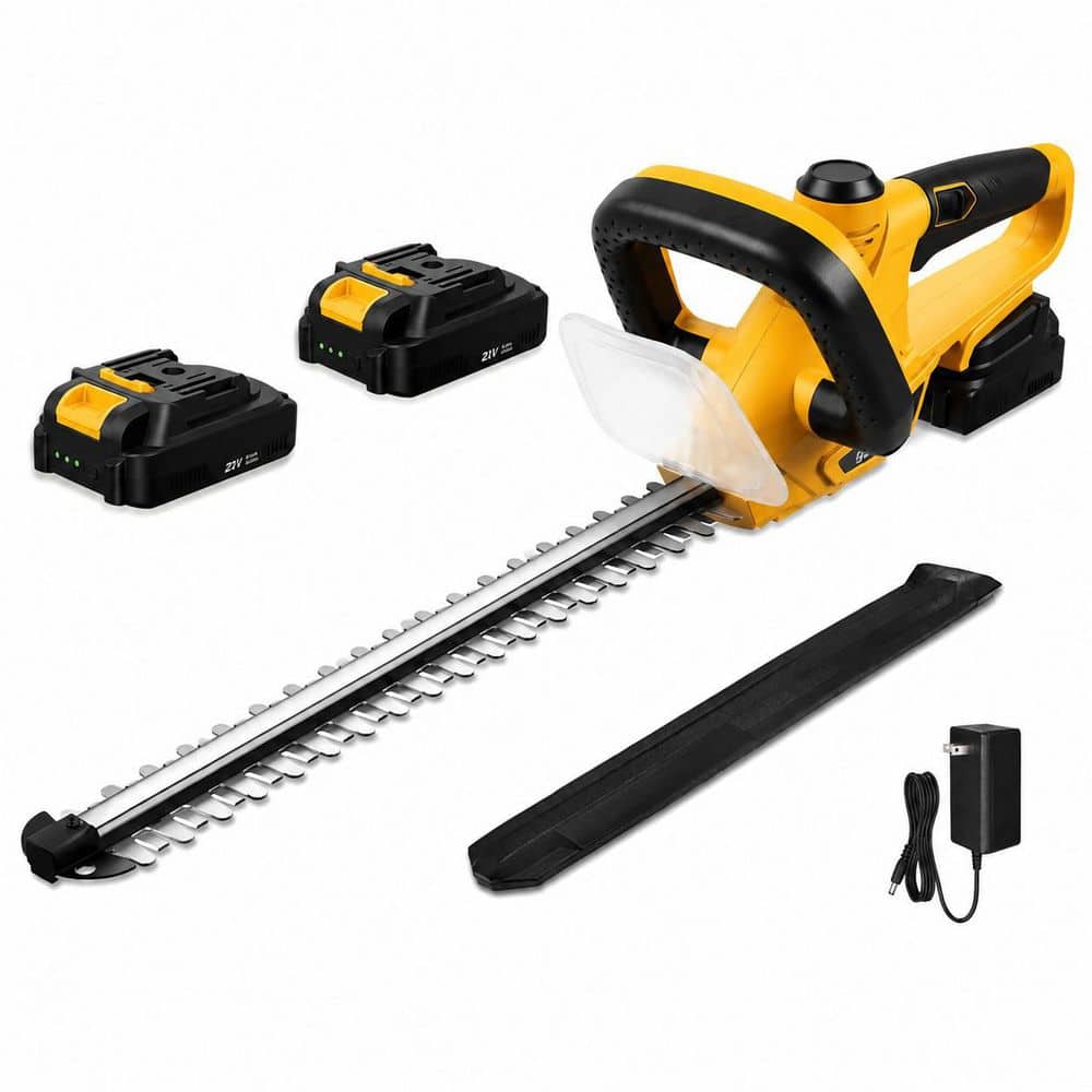 20 in Yellow Cordless High Carbon Steel Hedge Trimmer with Dual-Action Blade and 180 Degree Rotating Handle price history on PriceWatchPro