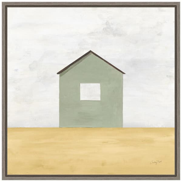 Amanti Art "Rural Barn Simplicity II" by Courtney Prahl 1-Piece Floater Frame Canvas Transfer Country Art Print 16 in. x 16 in.