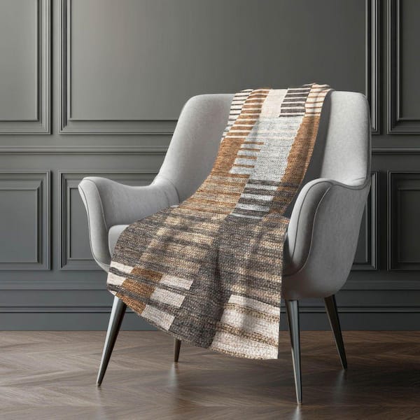 Premium Machine Washable ASB687 Paprika 50 in. x 70 in. Sherpa Throw Blanket