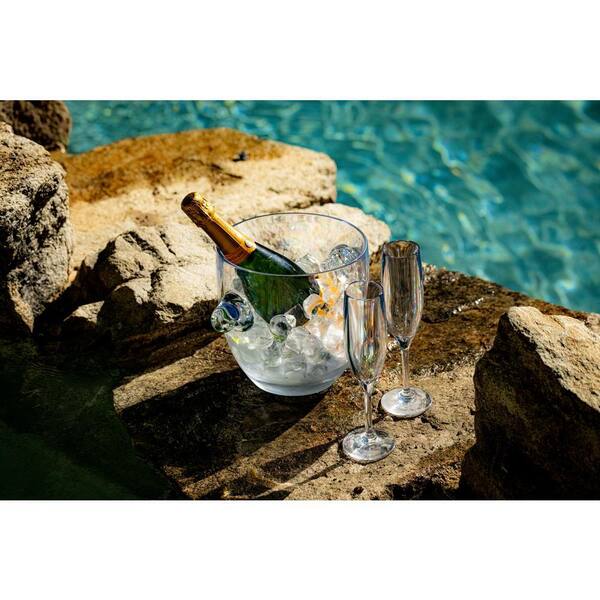 BOLD DRINKWARE Paradise 12 in. 169 oz. Polycarbonate Clear Ice