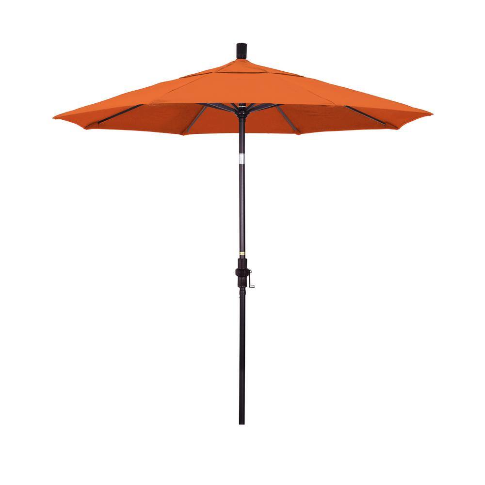 7.5 ft. Bronze Aluminum Market Patio Umbrella Collar Tilt Crank Lift in Tuscan Pacifica price history on PriceWatchPro