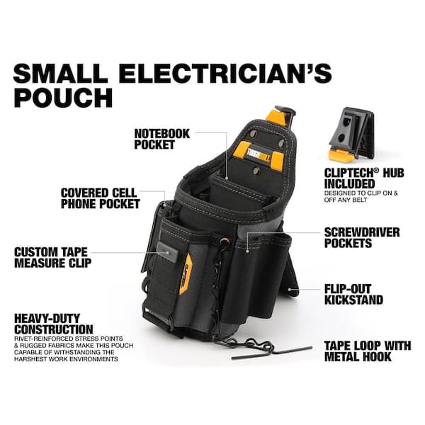 Bolsa pequeña porta-herramientas para electricistas Small Electrician Pouch  TOUGHBUILT